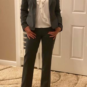 Ann Taylor gray pinstripe suit. Size 2P
